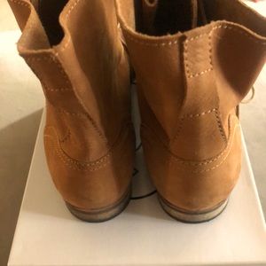 Tan suede boots